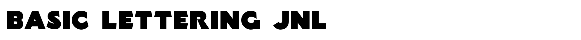 Basic Lettering JNL image